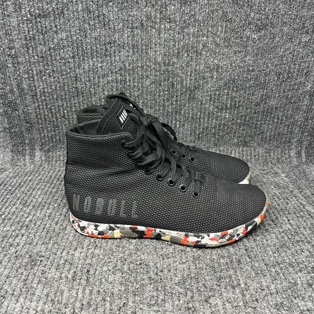 NOBULL Outwork High Top Trainer‎ Black Camo CrossFit Shoes Womens Size 7.5